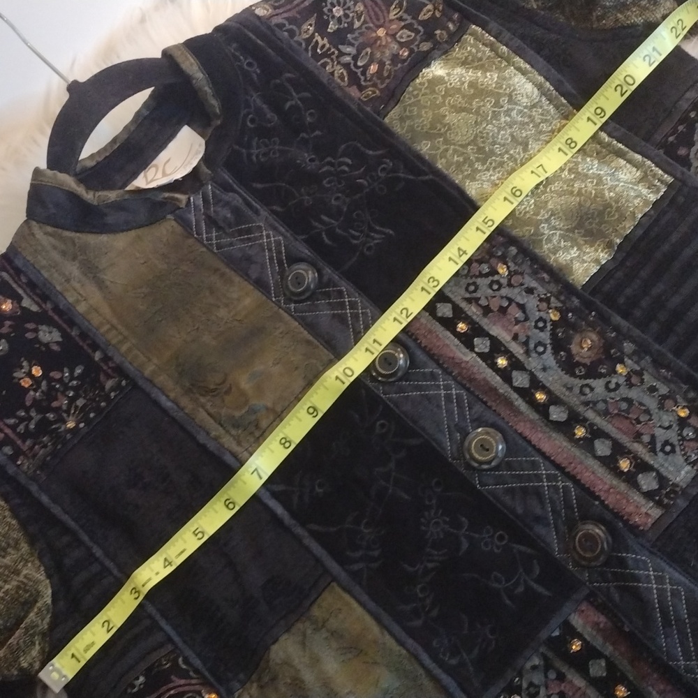 Robin Clayton Designs Int. Vintage patchwork jacket sz S-M - Picture 12 of 16